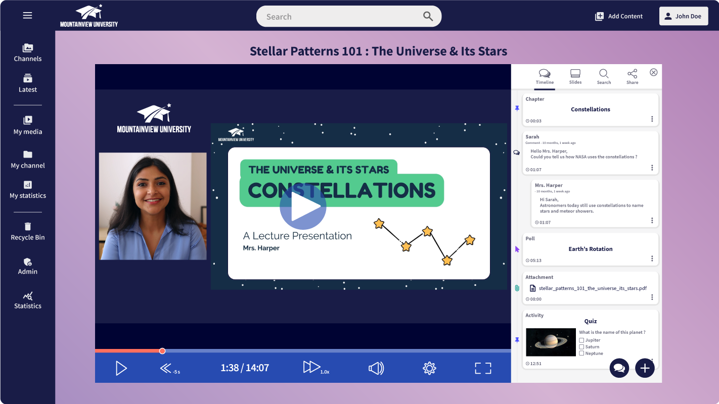 Nudgis Video platform
